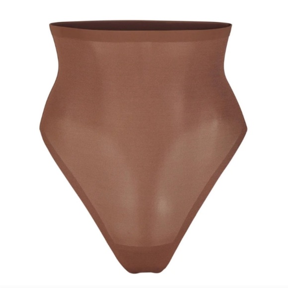 NWT Skims sheer sculpt high waisted thong in Jasper - Picture 1 of 4